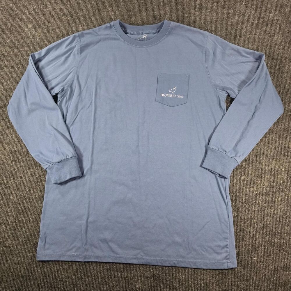 Properly-tied Blue T-shirt